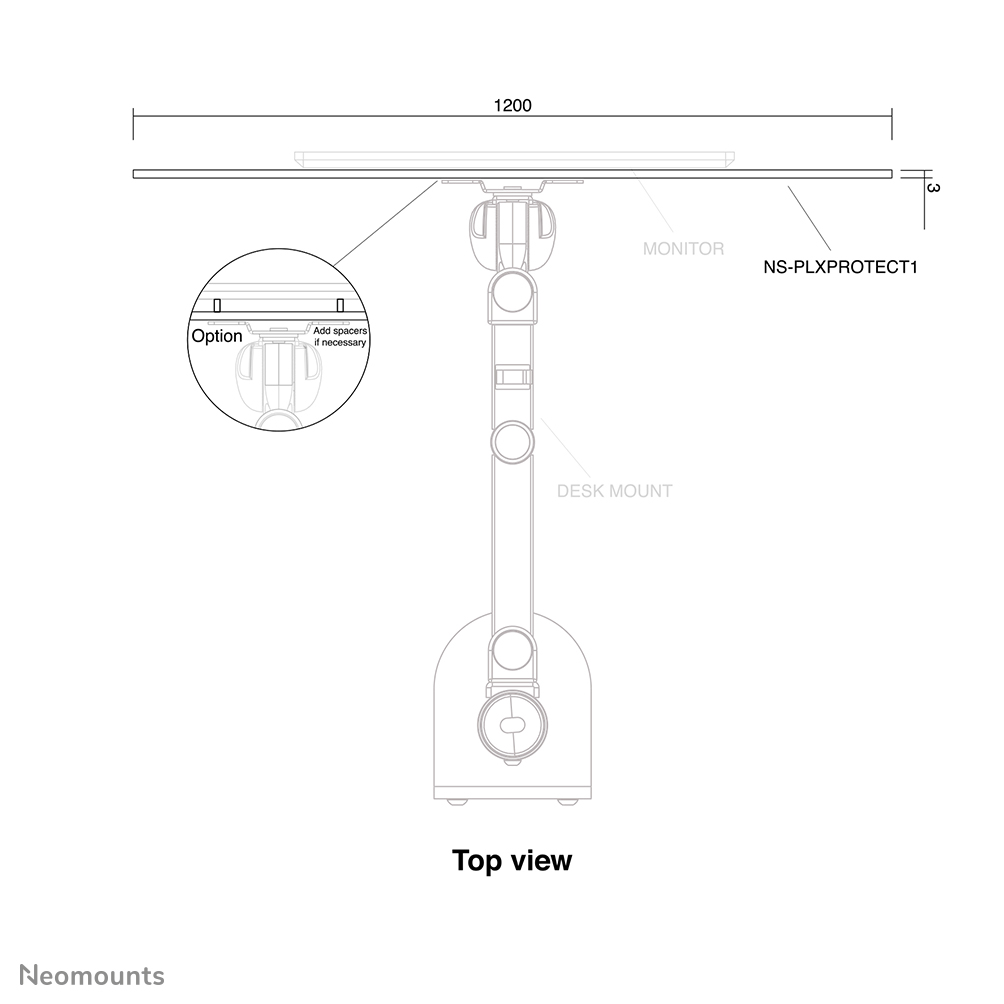 Neomounts safety screen